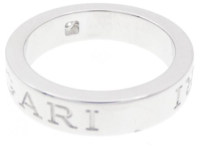 Bulgari Bvlgari B.zero1 750 Weißgold Diamantring Größe 7 Silber - Ansicht 3