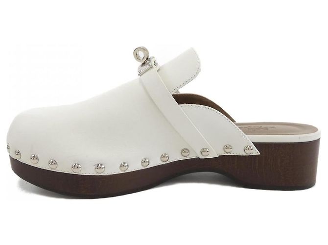 Hermès Lederschuhe 36 Weiß - Ansicht 2
