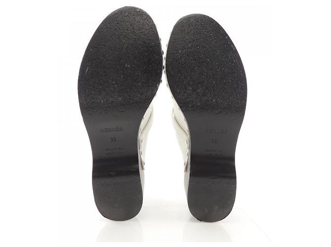 Hermès Lederschuhe 36 Weiß - Ansicht 4