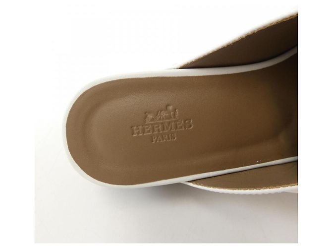 Hermès Lederschuhe 36 Weiß - Ansicht 6