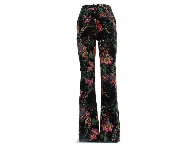Paco Rabanne Pantalón estampado de flores Negro - vista 2