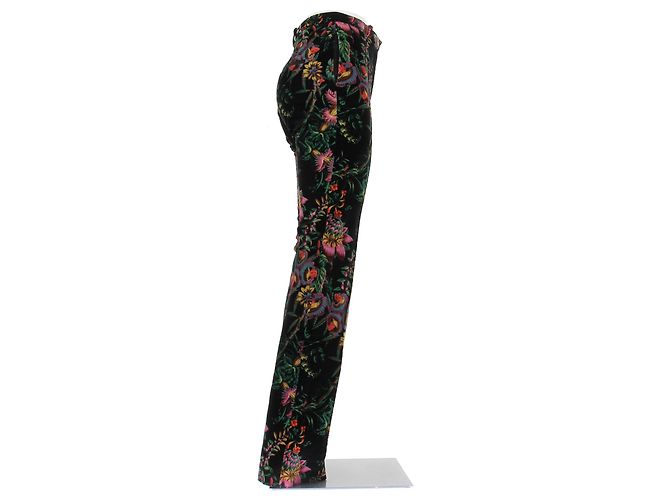 Paco Rabanne Pantalón estampado de flores Negro - vista 3