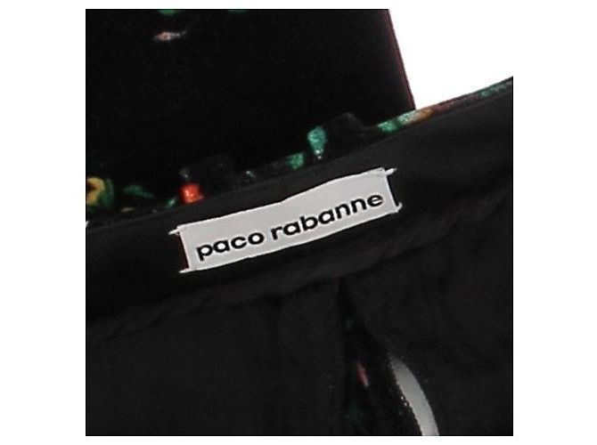 Paco Rabanne Pantalón estampado de flores Negro - vista 5