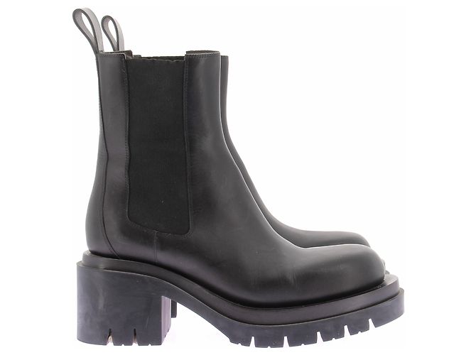 Botas de cuero negras Bottega Veneta Talla 39 - vista 4