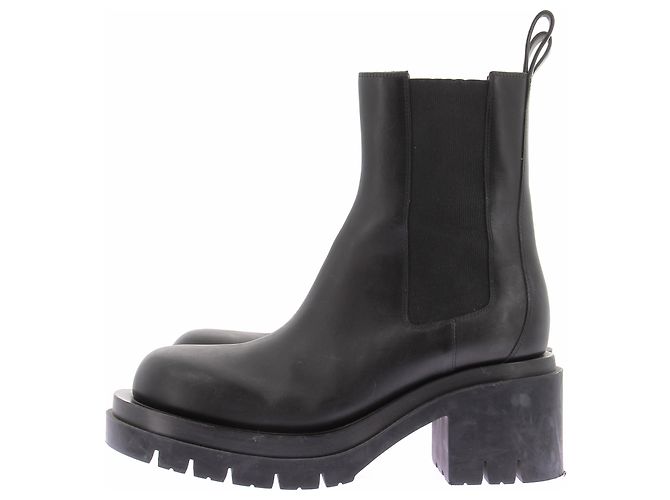 Botas de cuero negras Bottega Veneta Talla 39 - vista 5