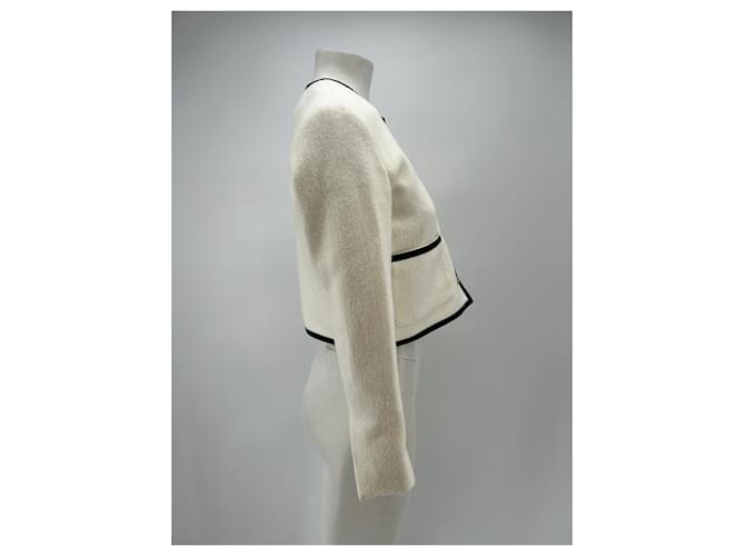 Autre Marque Giacca bianca e nera Bianco - vista 4
