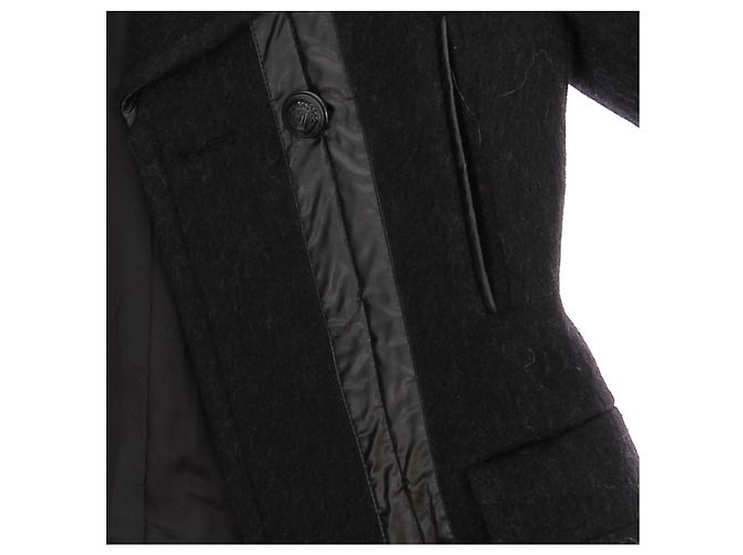 Paco Rabanne Kurzer schwarzer Wollmantel - Ansicht 6