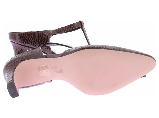 J.Crew Bordeauxfarbene Lederabsätze Braun - Ansicht 7