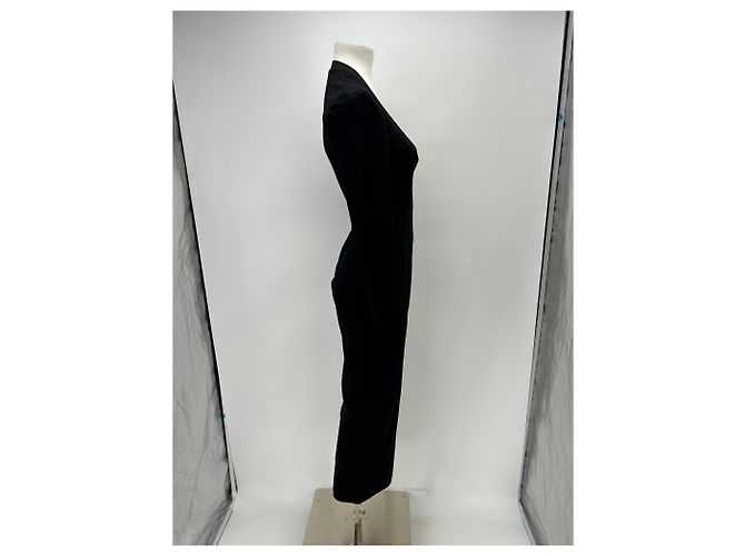 Alaïa Schwarzes Dekolleté-Kleid - Ansicht 3