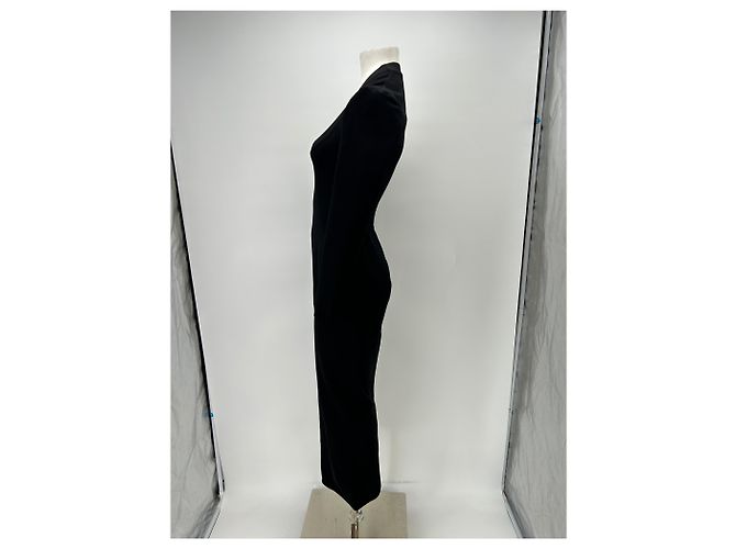Alaïa Schwarzes Dekolleté-Kleid - Ansicht 4
