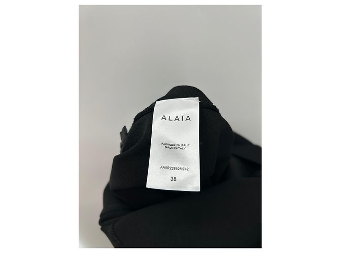 Alaïa Schwarzes Dekolleté-Kleid - Ansicht 6