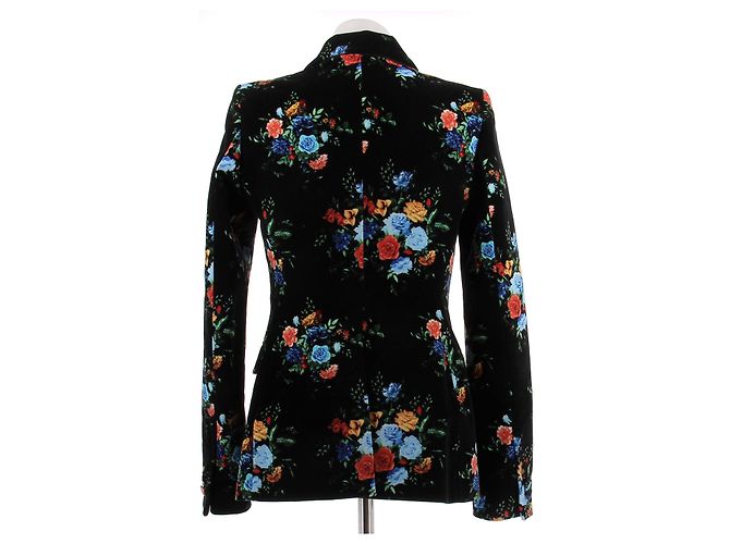 Paco Rabanne Blazer mit Blumenmuster Schwarz - Ansicht 2