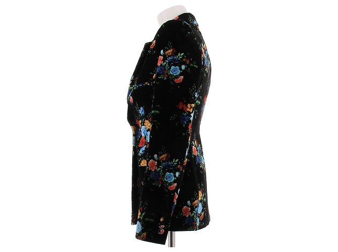Paco Rabanne Blazer mit Blumenmuster Schwarz - Ansicht 4
