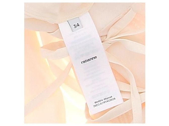 Falda larga beige con lazo Paco Rabanne - vista 7