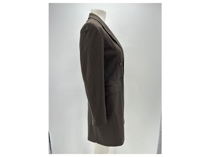Blazer largo marrón Theory Castaño - vista 3