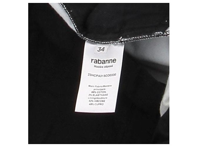 Paco Rabanne Blumenmusterhose Schwarz - Ansicht 6