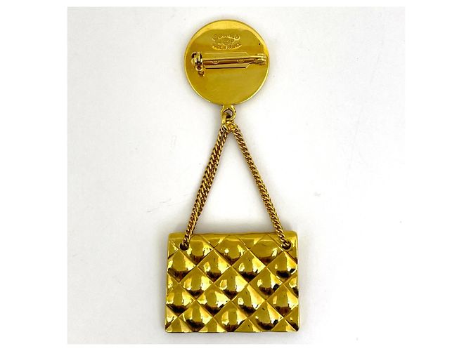 Timeless Spilla placcata in oro Chanel Coco Mark D'oro - vista 2