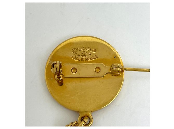 Timeless Spilla placcata in oro Chanel Coco Mark D'oro - vista 5