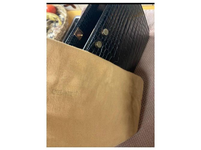 Céline Set di borsa e portafoglio in vera pelle di coccodrillo Nero - vista 5