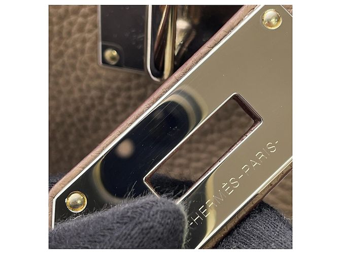 Hermès Borsa a corpo Hermes Kelly Accad PM Taupe - vista 11