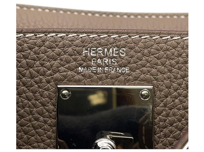 Hermès Borsa a corpo Hermes Kelly Accad PM Taupe - vista 12