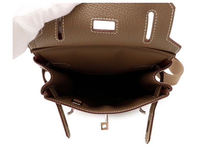 Hermès Borsa a corpo Hermes Kelly Accad PM Taupe - vista 5