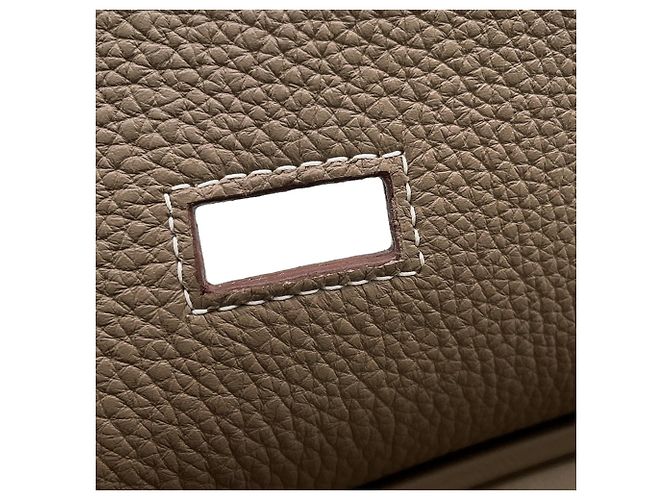 Hermès Borsa a corpo Hermes Kelly Accad PM Taupe - vista 8