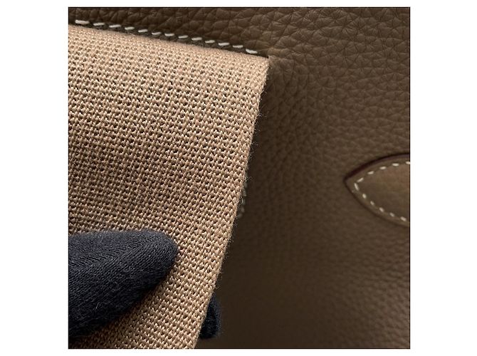 Hermès Borsa a corpo Hermes Kelly Accad PM Taupe - vista 9