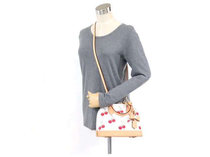 Bolso Alma BB Monograma Cereza Louis Vuitton Blanco - vista 16