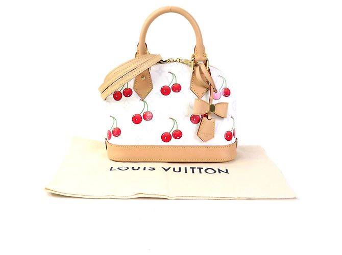 Bolso Alma BB Monograma Cereza Louis Vuitton Blanco - vista 17