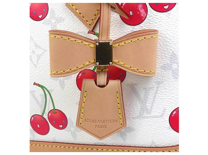 Bolso Alma BB Monograma Cereza Louis Vuitton Blanco - vista 9