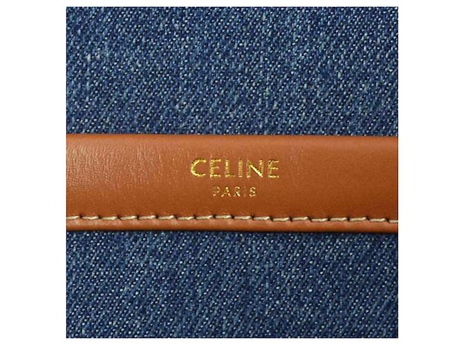 Céline Celine Große Cabas-Tasche in Denim Blau - Ansicht 10