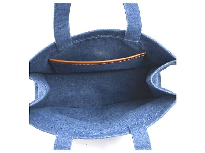 Céline Celine Große Cabas-Tasche in Denim Blau - Ansicht 5