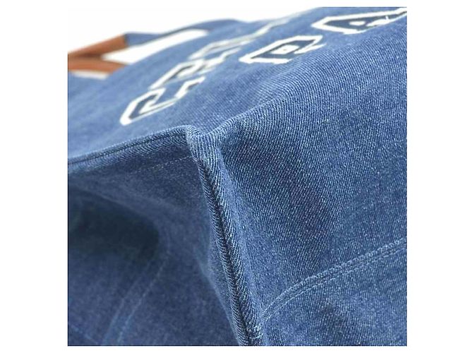 Céline Celine Große Cabas-Tasche in Denim Blau - Ansicht 7