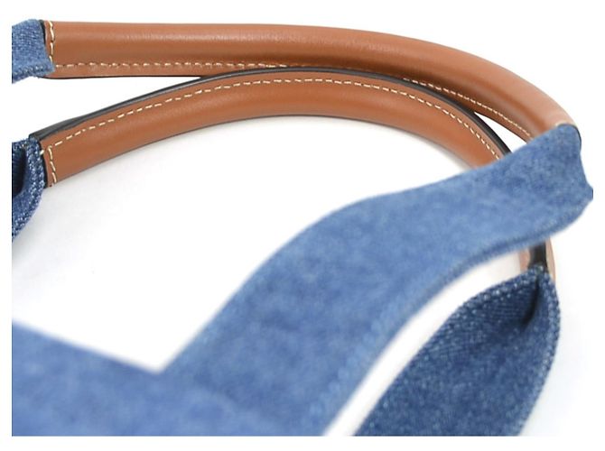 Céline Celine Große Cabas-Tasche in Denim Blau - Ansicht 9