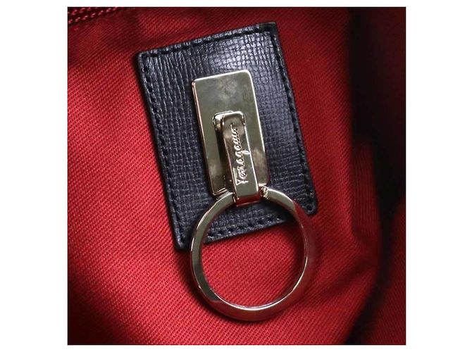 Gancini Borsa a spalla nera Salvatore Ferragamo Nero - vista 9