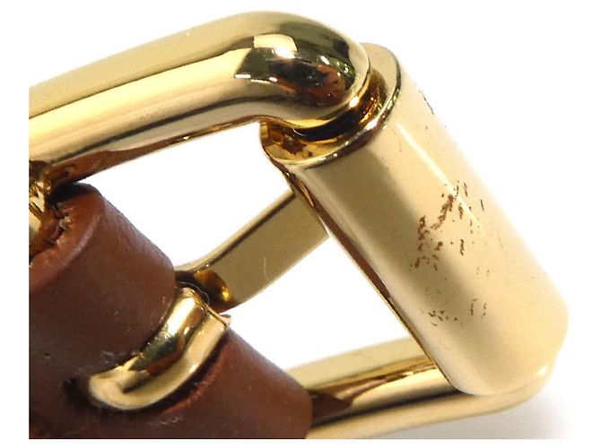 Bracciale in pelle marrone Prada con charm - vista 10