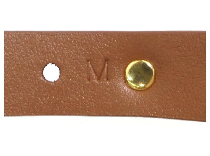 Bracciale in pelle marrone Prada con charm - vista 11