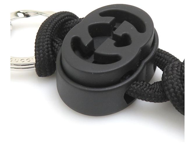 Charm per borsa in nylon nero Gucci - vista 3