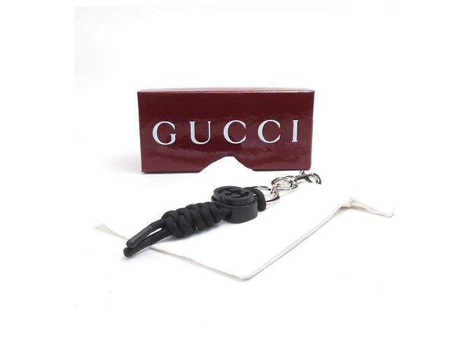 Charm per borsa in nylon nero Gucci - vista 9