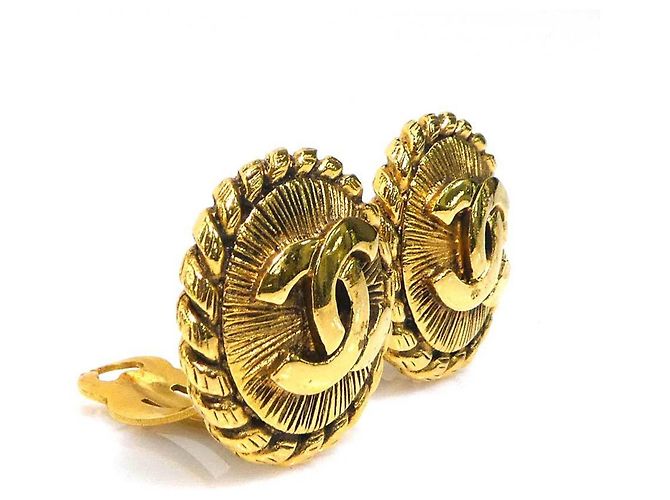 Orecchini a clip dorati Chanel D'oro - vista 2