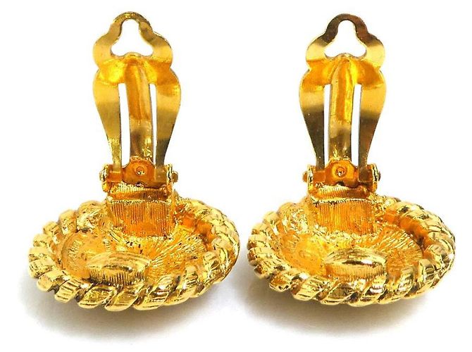 Orecchini a clip dorati Chanel D'oro - vista 5