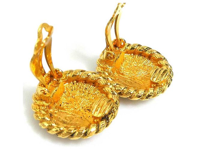 Orecchini a clip dorati Chanel D'oro - vista 7