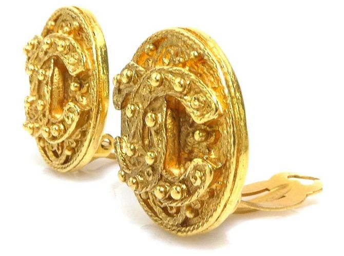 Orecchini a clip dorati Chanel D'oro - vista 3