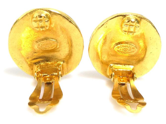 Orecchini a clip dorati Chanel D'oro - vista 4