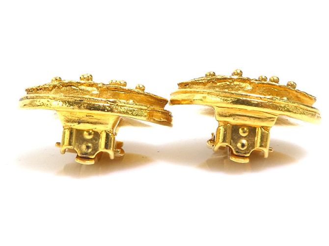 Orecchini a clip dorati Chanel D'oro - vista 7