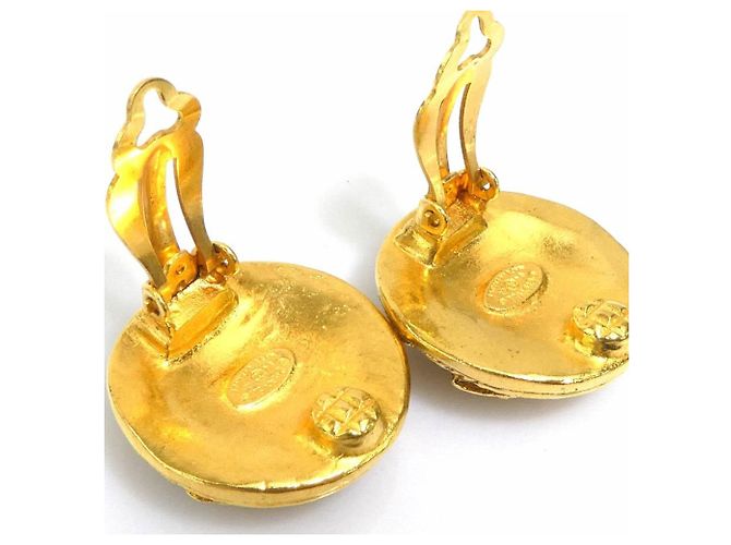 Orecchini a clip dorati Chanel D'oro - vista 8