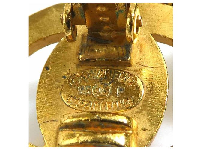 Orecchini a clip in oro e bianco sporco di Chanel D'oro - vista 10
