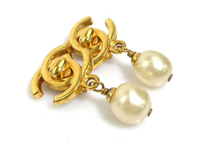 Orecchini a clip in oro e bianco sporco di Chanel D'oro - vista 2