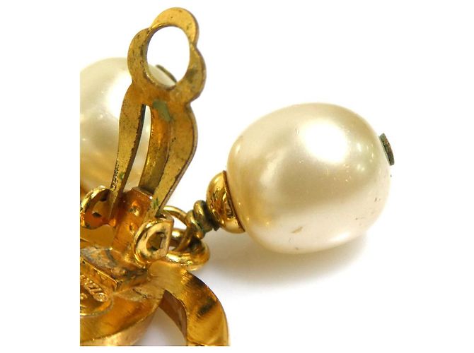 Orecchini a clip in oro e bianco sporco di Chanel D'oro - vista 7